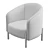 Boucle Modern Armchair - Cozy Chic 3D model small image 6