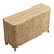 Juliette Modern 6-Drawer Oak Dresser 3D model small image 2