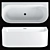 Riho Devotion Back2Wall Badewanne 180 x 80 cm 3D model small image 1