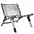 Rustic Teak Armchair: Beida Replica 3D model small image 3