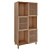 Solid Oak & Metal Shelf 3D model small image 1