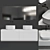 Krion Porcelanosa Unique Bathroom Collection 3D model small image 1