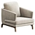 Modern ESPRIT Armchair Max Divani 3D model small image 2