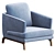 Modern ESPRIT Armchair Max Divani 3D model small image 3