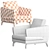 Modern ESPRIT Armchair Max Divani 3D model small image 5