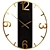 Elegant Wall Clock 203136 Gray 3D model small image 1