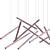 Modern LED Chandelier 14-Light Fixture 3D model small image 3