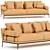 Stylish B&B Atoll Sofa 3D model small image 1