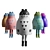 Cute Boo Bear Figurines 3D model small image 1