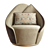 Sophisticated Armchair by Beth Asnaghi 3D model small image 4