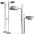 Marset Funiculi Terracotta Floor Lamp 3D model small image 2