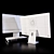 Apple iMac Custom White Bundle 3D model small image 7