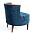 Midcentury-Inspired Bixby Lounge Chair 3D model small image 3