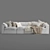 Modern Mateo Modular Sofa 3D model small image 3