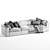 Modern Mateo Modular Sofa 3D model small image 7