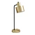 Brushed Gold Cylinder Desk Lamp 3D model small image 1