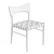 Saddle Leather Oak Dining Chair 3D model small image 6