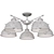 Elegant Citilux CL415251 Chandelier 3D model small image 2