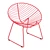Leaf-Patterned Outdoor Lounge Chair 3D model small image 1