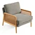 Cane Accent Armchair | Design Your Own 3D model small image 1