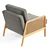 Cane Accent Armchair | Design Your Own 3D model small image 2