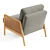 Cane Accent Armchair | Design Your Own 3D model small image 3