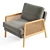 Cane Accent Armchair | Design Your Own 3D model small image 4