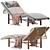 Etro Home Menfi Chaise: Luxury Lounger 3D model small image 3