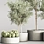 Succulent Garden Décor Statue 3D model small image 5