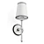 Elegant Modern Candle Wall Sconce 3D model small image 6
