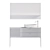 Grate Prime Bathroom Furniture Set 3D model small image 12