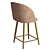 Grace Metal Frame Bar Stool 3D model small image 4