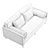 Modern Mid-Century Ella Sofa 3D model small image 6