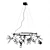 Crystal Lux LED Black Pendant 3D model small image 1