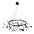 Crystal Lux LED Black Pendant 3D model small image 5