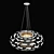 Elegant SILVESTRO SP5 Chandelier 3D model small image 6