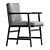 Sensual Ladder Back Armchair: Elegant Comfort 3D model small image 3