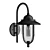 Black Fisherman Outdoor Wall Lantern 3D model small image 3