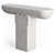 Agatha 06 Console: Pierre de lens Stone 3D model small image 1