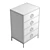 Rustic Mango Wood Drawer Chest 3D model small image 6