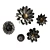 Antique Metal Flower Wall Decor 3D model small image 1