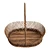 Handmade Natural Wicker Basket 3D model small image 3