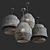 Outdoor Woven Pendant Lights 3D model small image 5