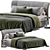 Twils Calvin Double Bed 3D 3D model small image 1