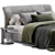 Twils Calvin Double Bed 3D 3D model small image 2