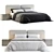 High-Quality Minotti Tatlin-Cover Bed 3D model small image 2