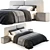 High-Quality Minotti Tatlin-Cover Bed 3D model small image 3