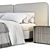 High-Quality Minotti Tatlin-Cover Bed 3D model small image 5