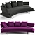 Modern B&B Italia Arne Sofa 3D model small image 1