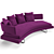 Modern B&B Italia Arne Sofa 3D model small image 3